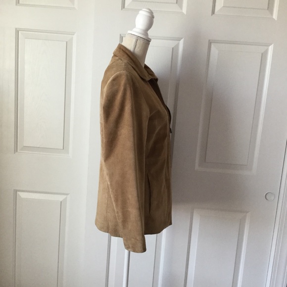 Tan Suede Jacket Great For Fall! - Picture 2 of 8
